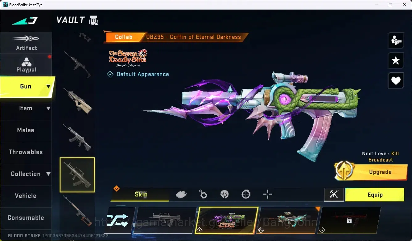 Blood Strike Accounts ASIA |ETERNAL DESERT EAGLE-SCORPIUS|5 COLLAB GUNS= image 8