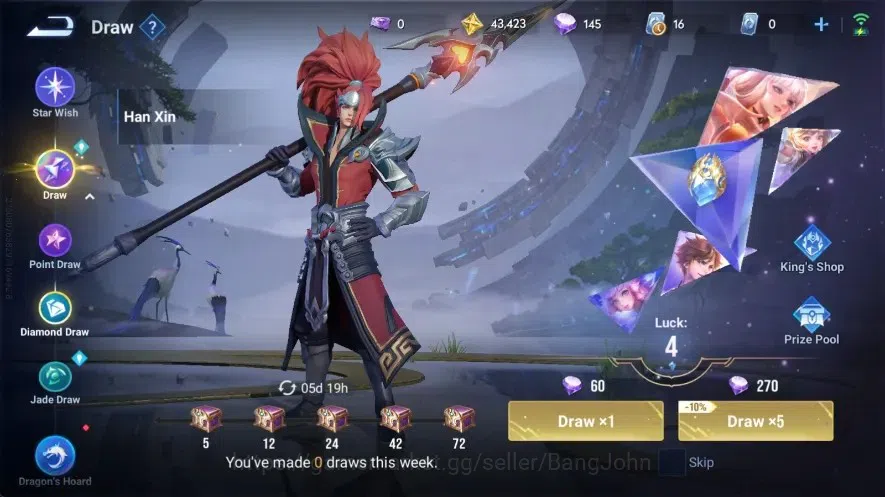 Honor of Kings Accounts Global | 112H 124S |Blessed Da Qiao&Luban|SXD [Hou image 16