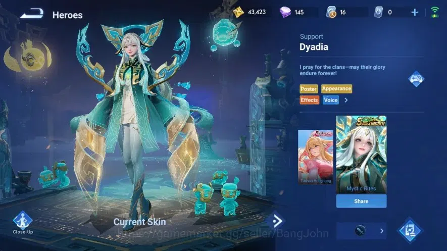 Honor of Kings Accounts Global | 112H 124S |Blessed Da Qiao&Luban|SXD [Hou image 7