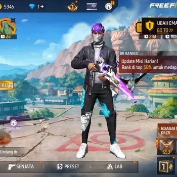 Free Fire Accounts Indo|SCAR Megalodon Lv7,M1887 Sterling Conqu,MP5 Platinum,Groza Popblaster,Drachen Fist|323 Vault 136