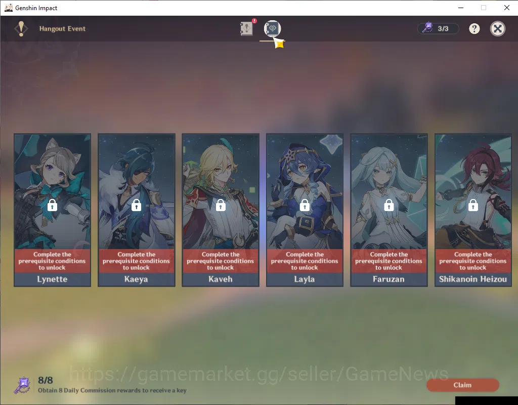 Genshin Impact Accounts ASIA|AR 39|2 Limited +15(*4Character)|Flins,Skirk| image 3