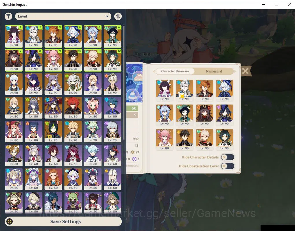 Genshin Impact Accounts ASIA|AR60|16 Limit+11(*5WeP)|(Columbina,Zhongli,Cl image 1