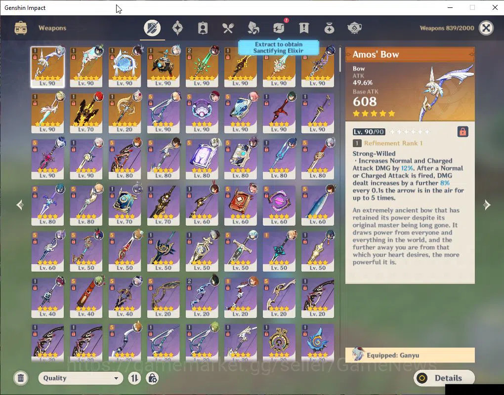 Genshin Impact Accounts ASIA|AR60|16 Limit+11(*5WeP)|(Columbina,Zhongli,Cl image 5