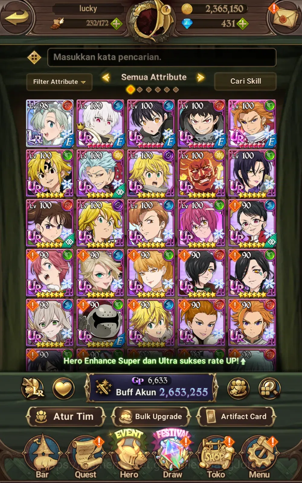 The Seven Deadly Sins: Grand Cross Accounts ASIA | 2,6M CC | DM 426 | 1 LR Elizabeth | Full co image 3