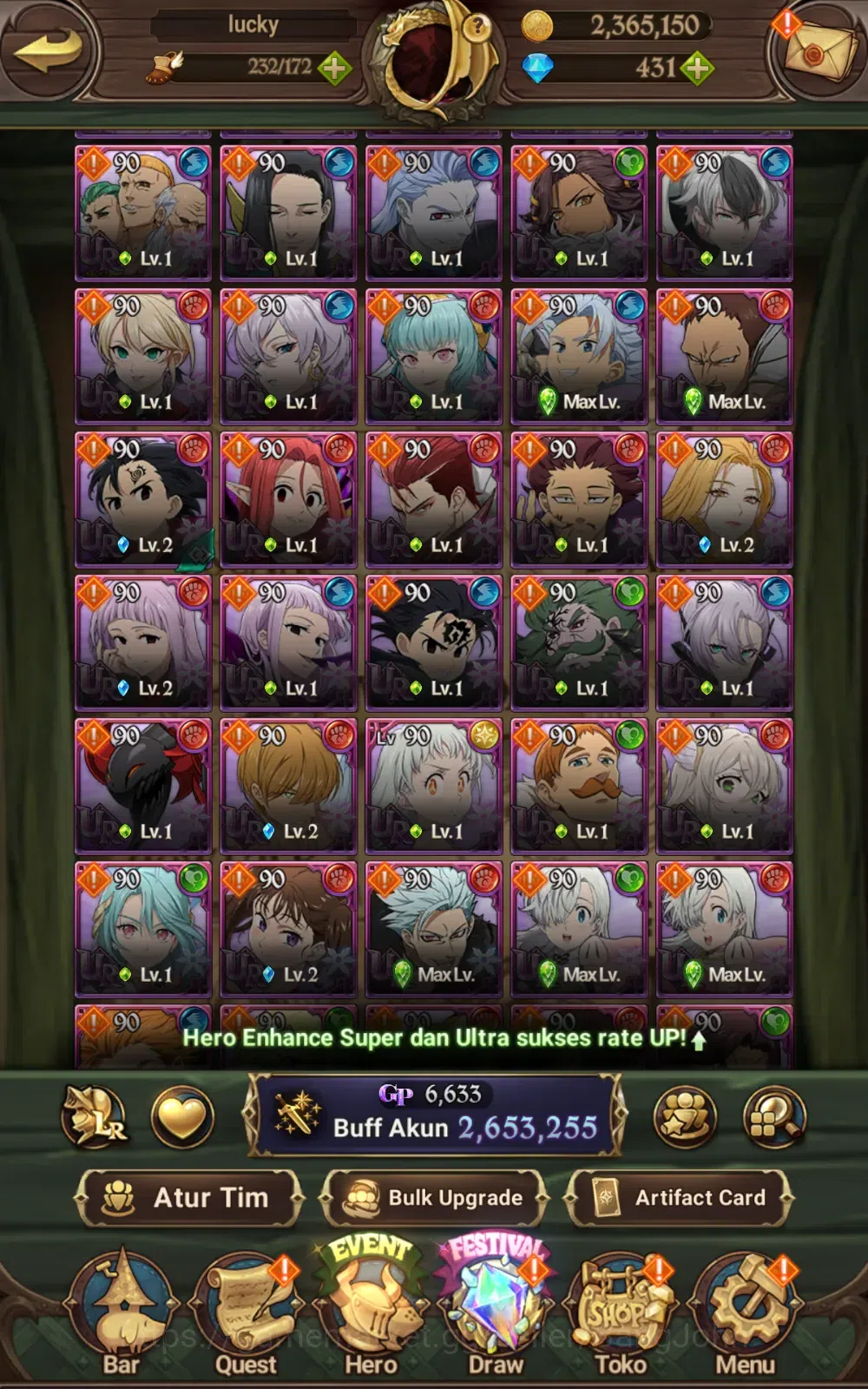 The Seven Deadly Sins: Grand Cross Accounts ASIA | 2,6M CC | DM 426 | 1 LR Elizabeth | Full co image 6