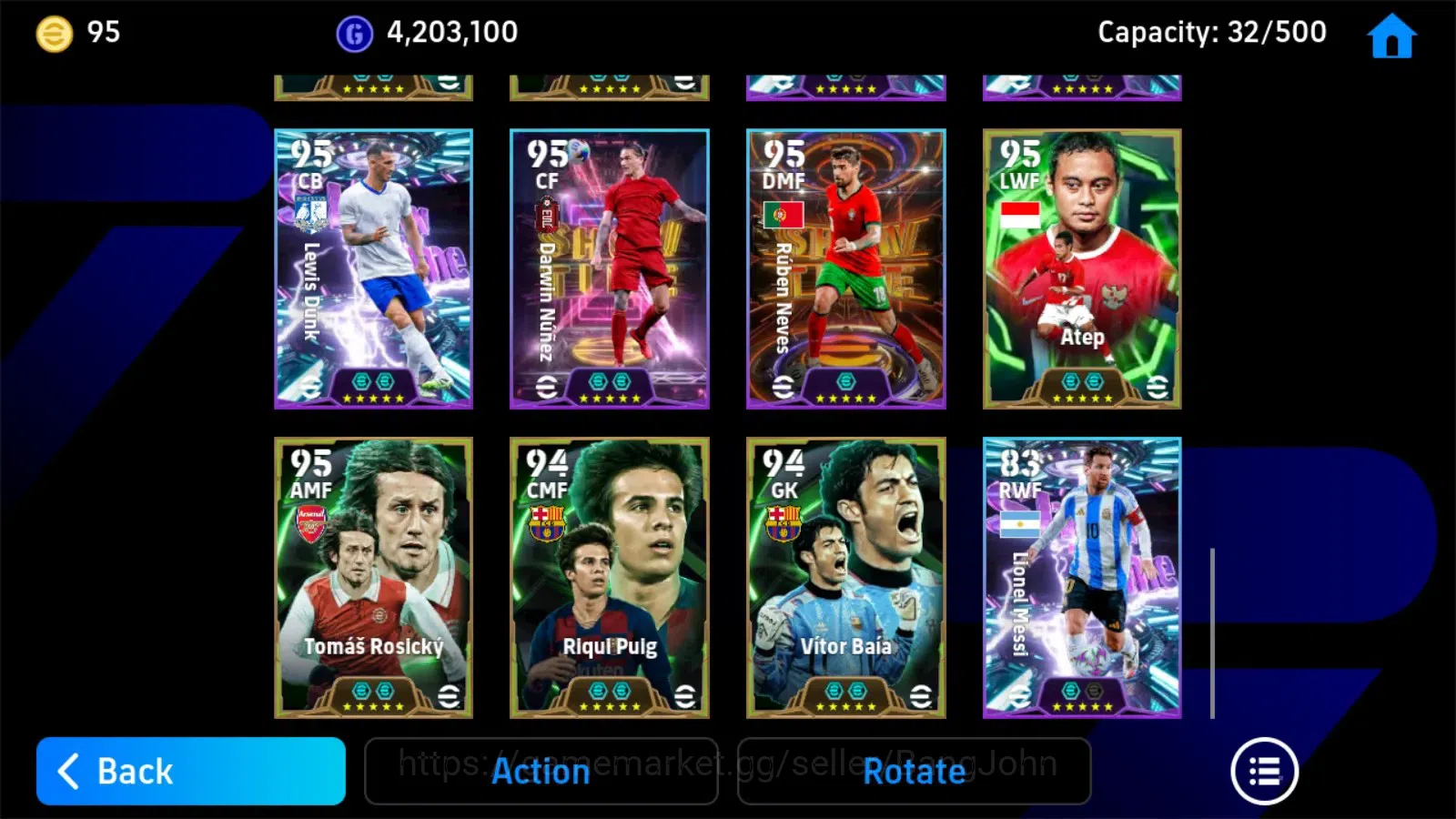 eFootball Accounts ANDROID|PW 3192|Salah big,vitinha show,pirlo epic, image 1