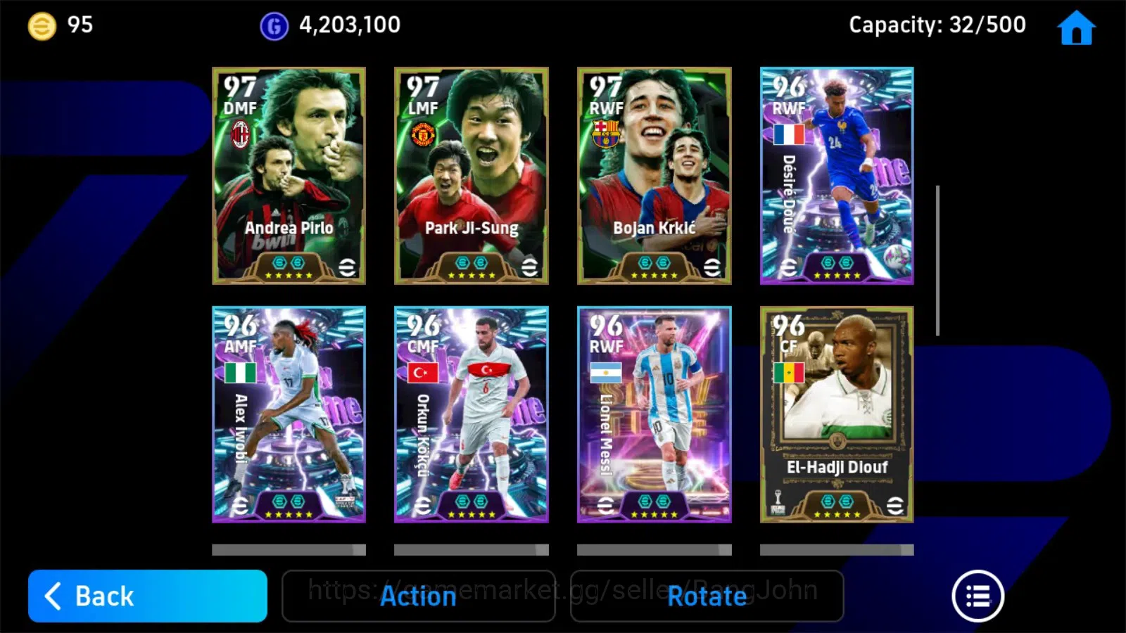 eFootball Accounts ANDROID|PW 3192|Salah big,vitinha show,pirlo epic, image 3