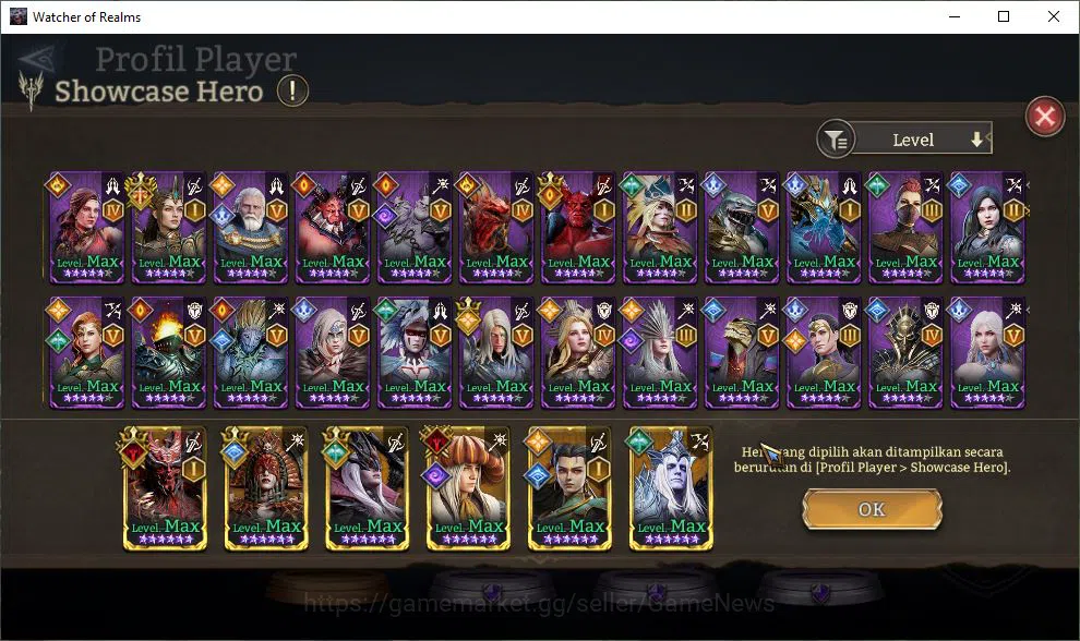 Watcher of Realms Accounts Global 60X|Lv72|3,4M Power|3 Lord[ValderonA1,Nasty image 12