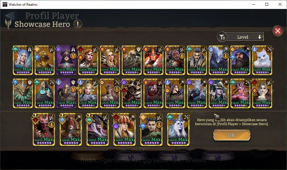 Watcher of Realms Accounts Global 60X|Lv72|3,4M Power|3 Lord[ValderonA1,Nasty image 13