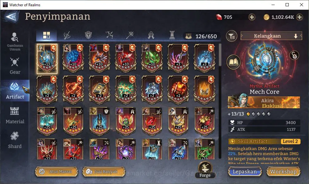 Watcher of Realms Accounts Global 60X|Lv72|3,4M Power|3 Lord[ValderonA1,Nasty image 8