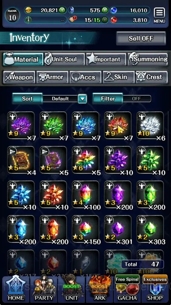 Last Cloudia Accounts GLOBAL|Rank 10|Collab Brave Frontier (Fire God Var image 12