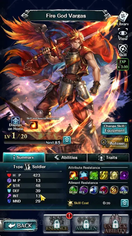 Last Cloudia Accounts GLOBAL|Rank 10|Collab Brave Frontier (Fire God Var image 3