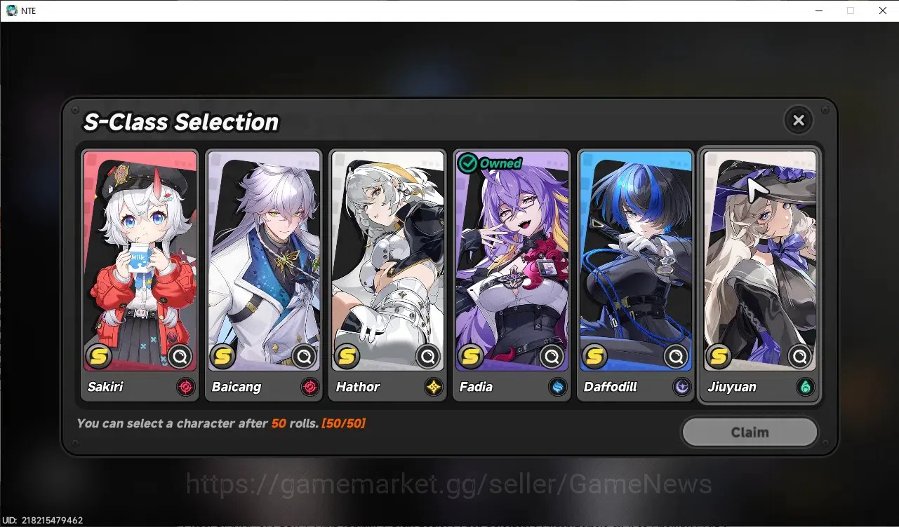 Neverness to Everness Accounts Global SEA|HL 3|2 SSR 1 Limit [Shinku],Fadia|2 Char Selector|2 Glider|Selector On|Female 10