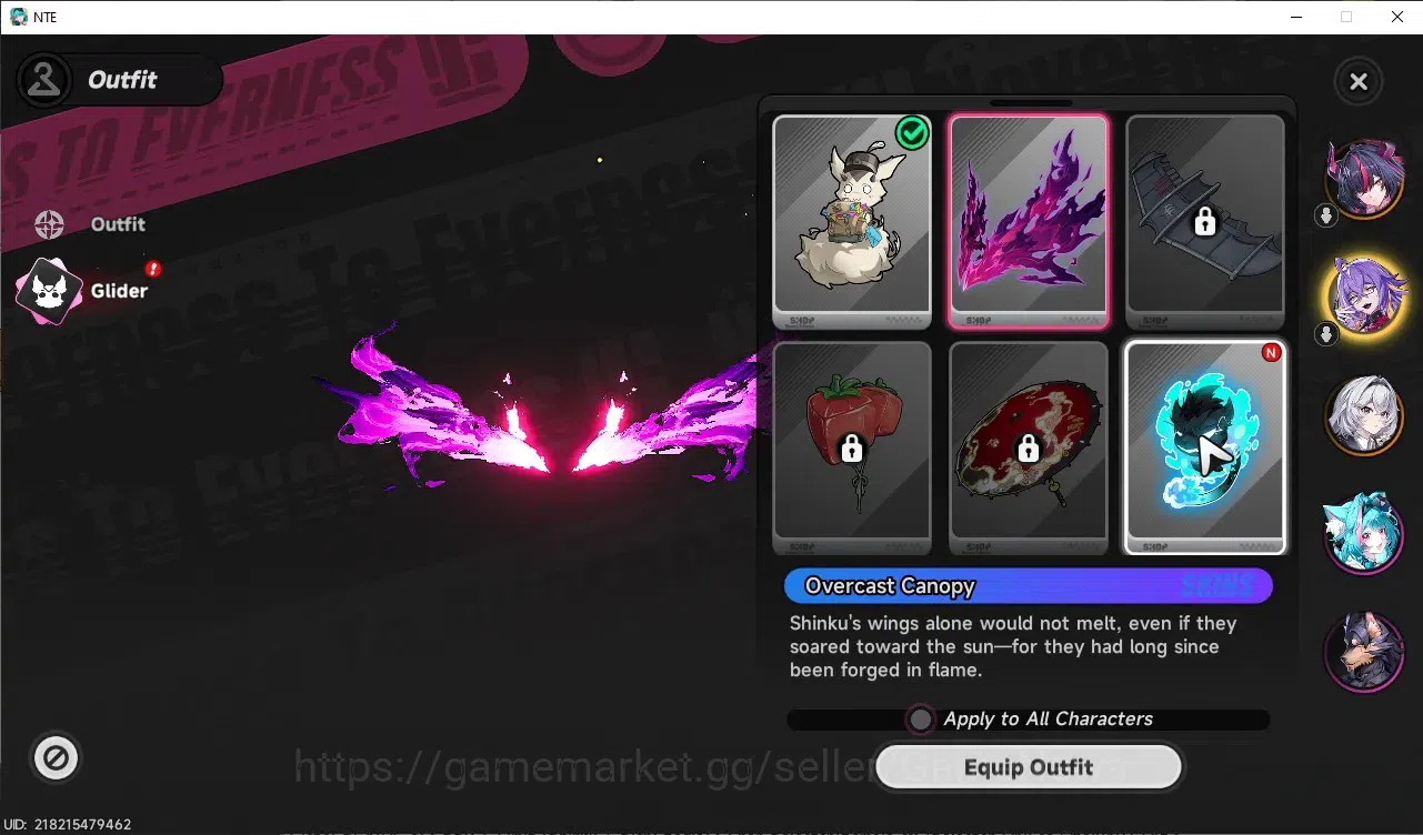 Neverness to Everness Accounts Global SEA|HL 3|2 SSR 1 Limit [Shinku],Fadia|2 Char Selector|2 Glider|Selector On|Female 4