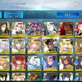 Fate-Grand Order Accounts NA LB 2 Lv 120|R+O|11 SSR Servant|Arcueid (NP 2),Oberon,Summer Ibuki,Lady Avalon,Waver,Cu