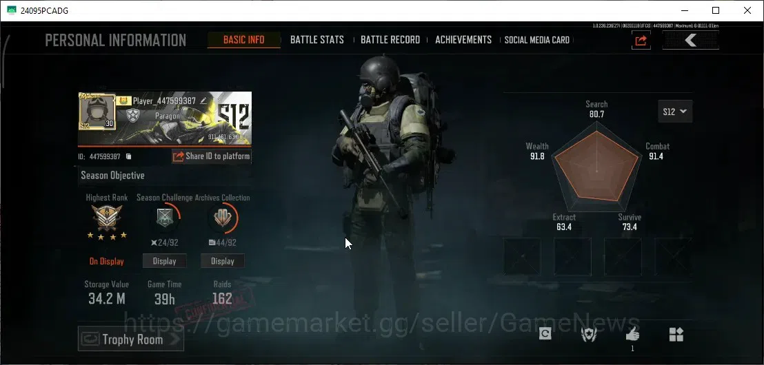 Arena Breakout Accounts MOBILE|Lv 30|SV 34.2M|CV 21.7M|Maelstrom AKM&AUG,V image 2