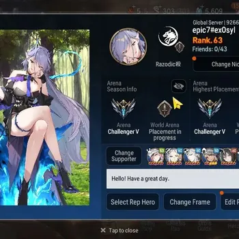 Epic Seven Accounts Mid-Tier Global Unverif|5 ML(Straze,Arby,BWI,reona,blood mn)|Bless ON|SS 5.6K|Arena Challenger