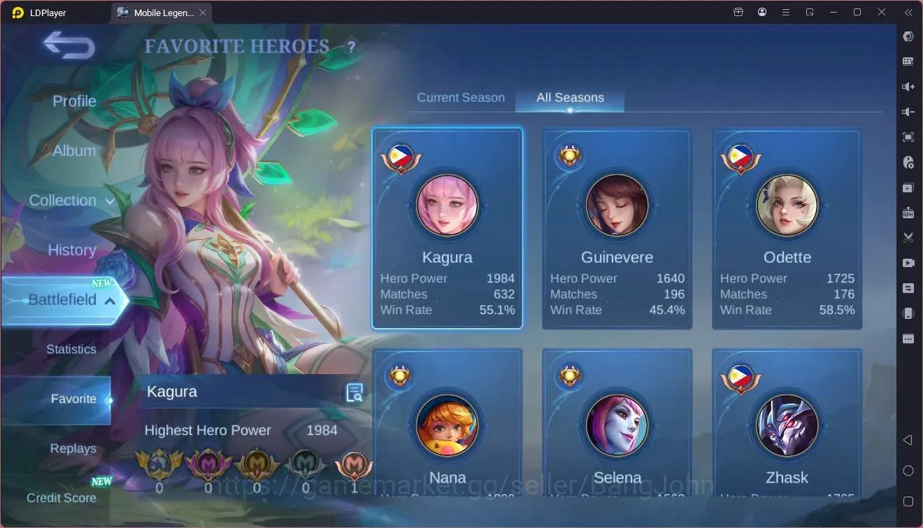 Mobile Legends: Bang Bang Accounts Global |Hero 72|Skin 119|Expert|CC Natalia|Naruto  image 19