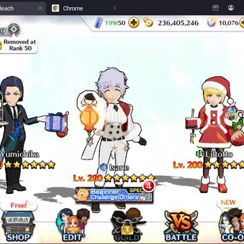 Bleach: Brave Souls Accounts Starter Global |98K BP+10K Orb|Fresh Story|Ichigo DT,|Aizen6th|Liltotto,Isane