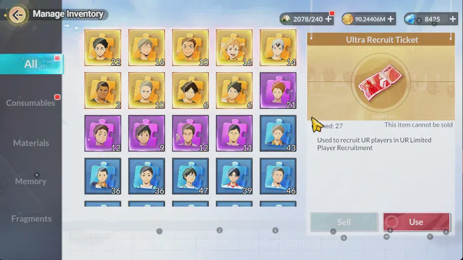 HAIKYU!! FLY HIGH Accounts SEA Lv60| 6SP |8,4k DM+61Ticket Memo|ShoyoR1, Kenm image 7