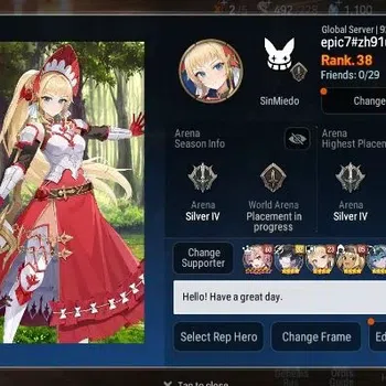 Epic Seven Accounts Others Global Unverif|7ML(LOTScales,T.R.Elvira Etc.) (Fumyr+Art)|PoH+Bless ON|SS 1.1K|Stove(ES857Z)