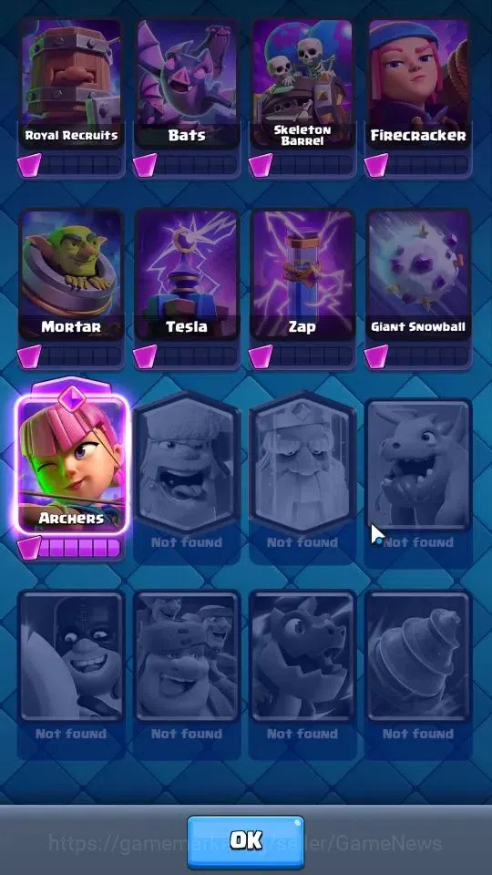 Clash Royale Accounts Lv 22|Trophy 4212|KTL 9|Limited Skin|Card 72|1 Her image 13