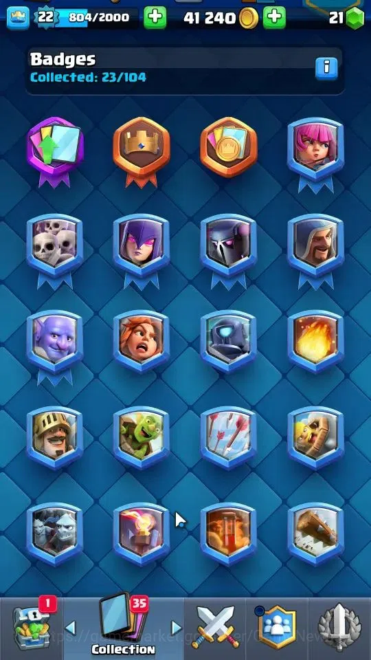 Clash Royale Accounts Lv 22|Trophy 4212|KTL 9|Limited Skin|Card 72|1 Her image 16