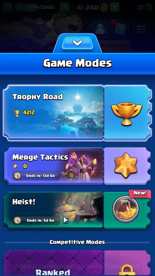 Clash Royale Accounts Lv 22|Trophy 4212|KTL 9|Limited Skin|Card 72|1 Her image 2
