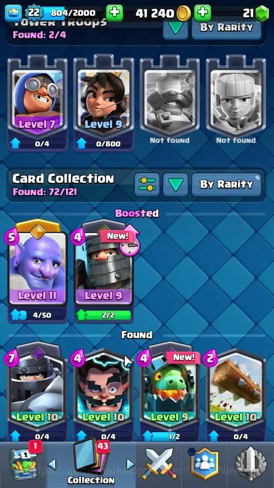 Clash Royale Accounts Lv 22|Trophy 4212|KTL 9|Limited Skin|Card 72|1 Her image 5