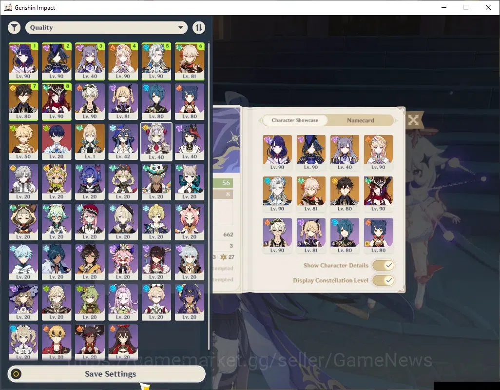 Genshin Impact Accounts ASIA|AR 56|7 Limited +4 (*5Weapon)|Nicole,Neuvilet image 1