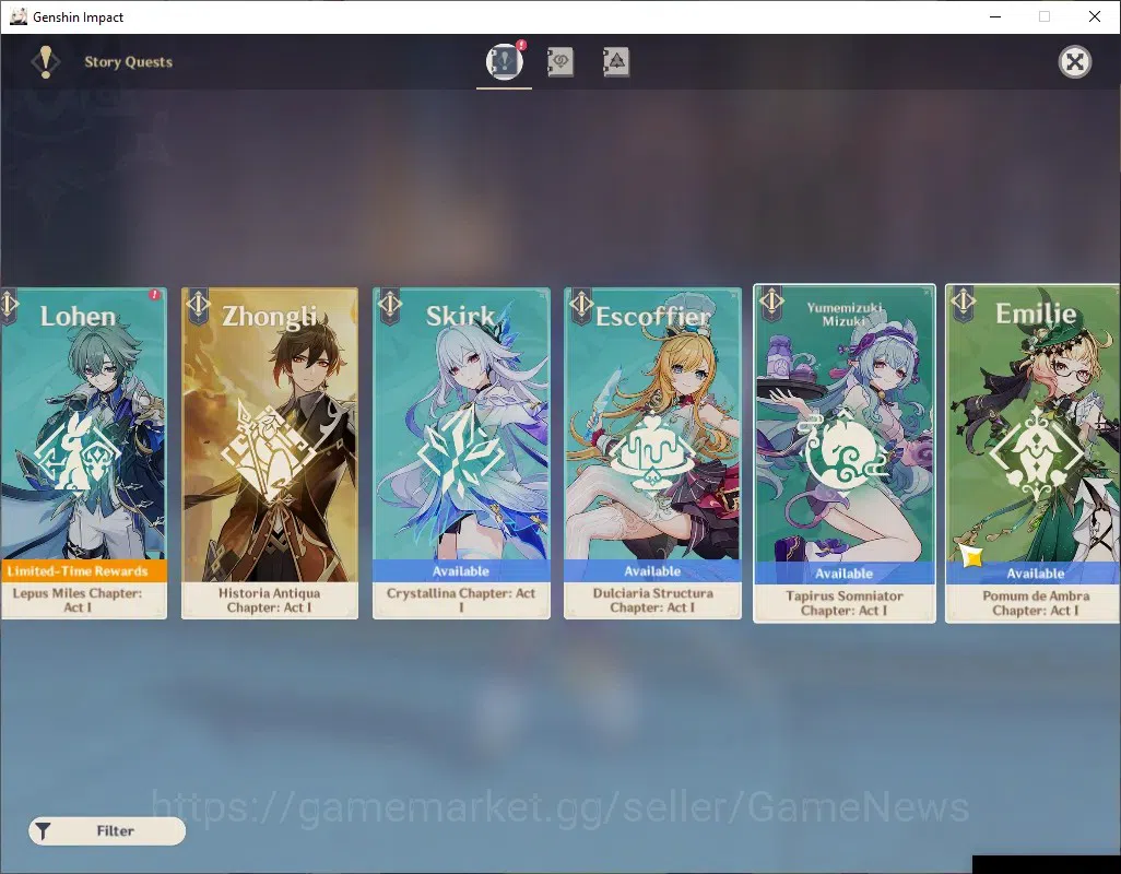 Genshin Impact Accounts ASIA|AR 56|7 Limited +4 (*5Weapon)|Nicole,Neuvilet image 15