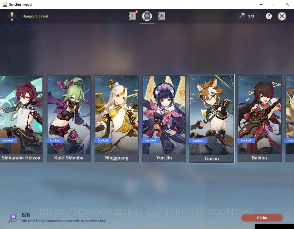 Genshin Impact Accounts ASIA|AR 56|7 Limited +4 (*5Weapon)|Nicole,Neuvilet image 20