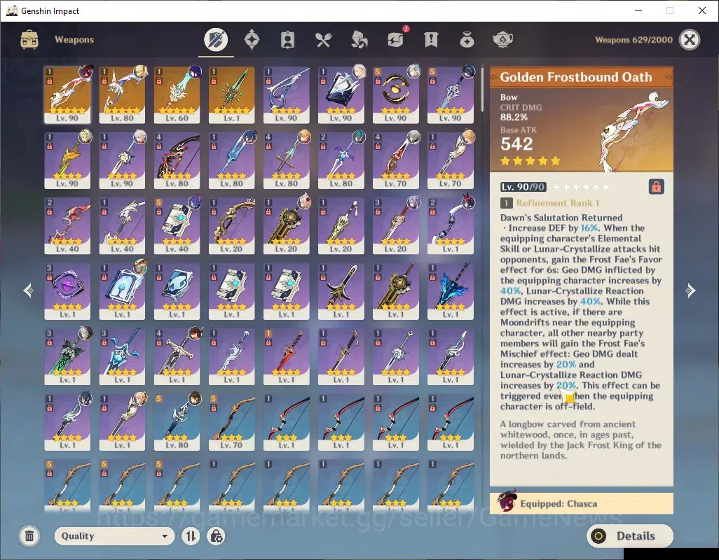 Genshin Impact Accounts ASIA|AR 56|7 Limited +4 (*5Weapon)|Nicole,Neuvilet image 3