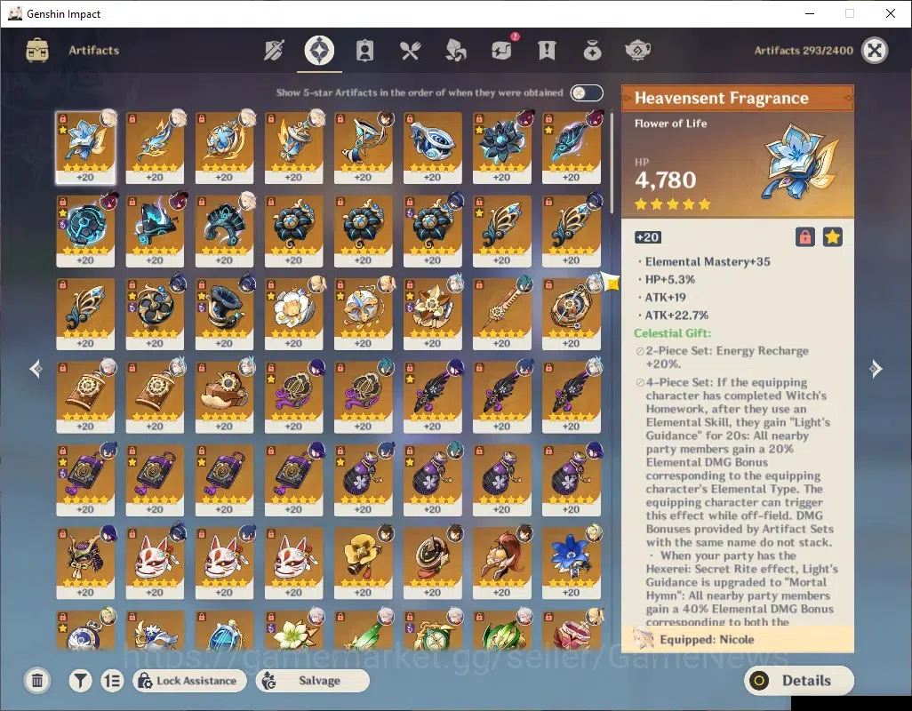 Genshin Impact Accounts ASIA|AR 56|7 Limited +4 (*5Weapon)|Nicole,Neuvilet image 4