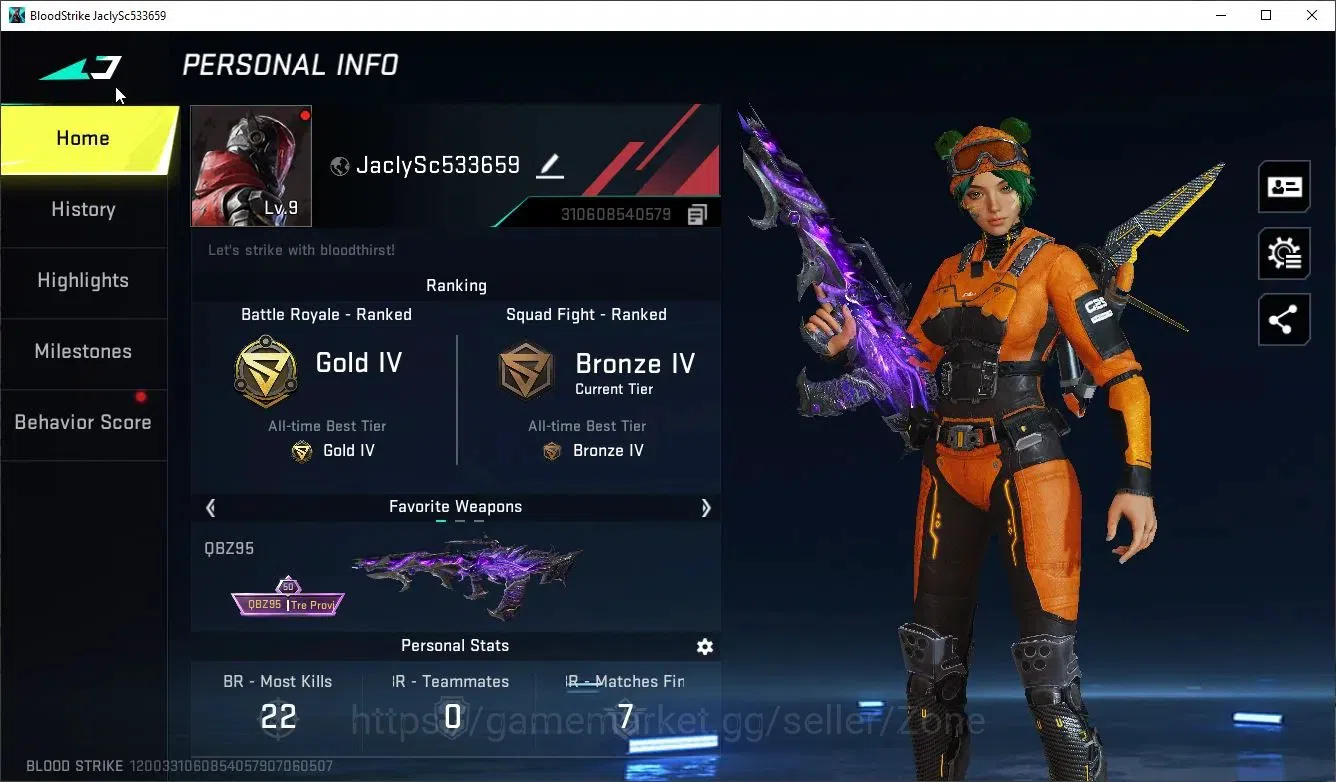Blood Strike Accounts ASIA|1 ETERNAL: QBZ95|3 LEGENDARY GUNS|2 ULTRA LOO image 13