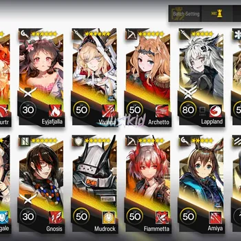 Arknights Accounts Starter ARKNIGHTS GLOBAL STARTER 12*6 , 3 LIMITED KALTSIT ALTER,ROSMONTIS,MUELSYSE