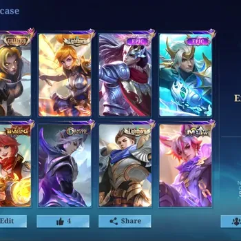Mobile Legends: Bang Bang Accounts Rare Skin Global|181 Skin|Expert|Lightborn Fanny Alucard,SABER Saber Johnson,Valentine