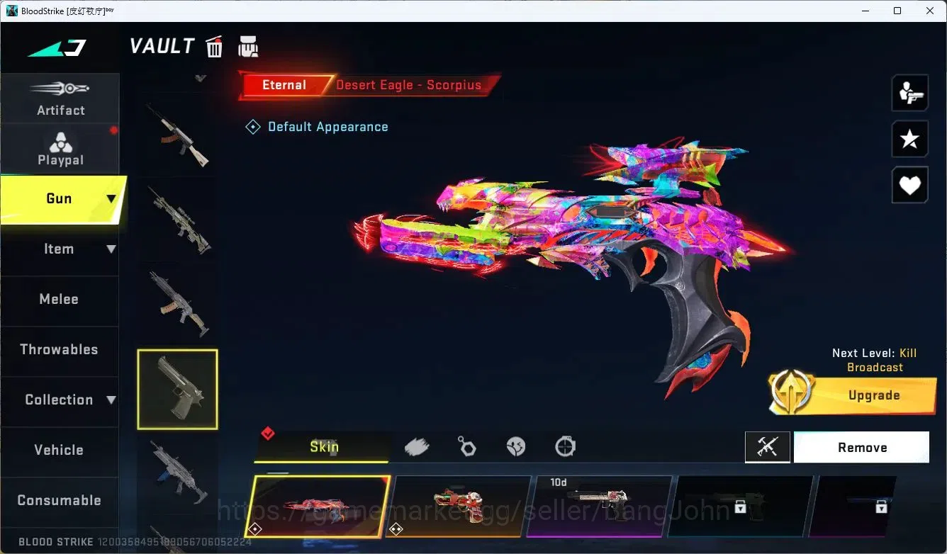 Blood Strike Accounts ASIA|ETERNAL:Desert Eagle-Scorpius|3 7DS Guns|1 EV image 3