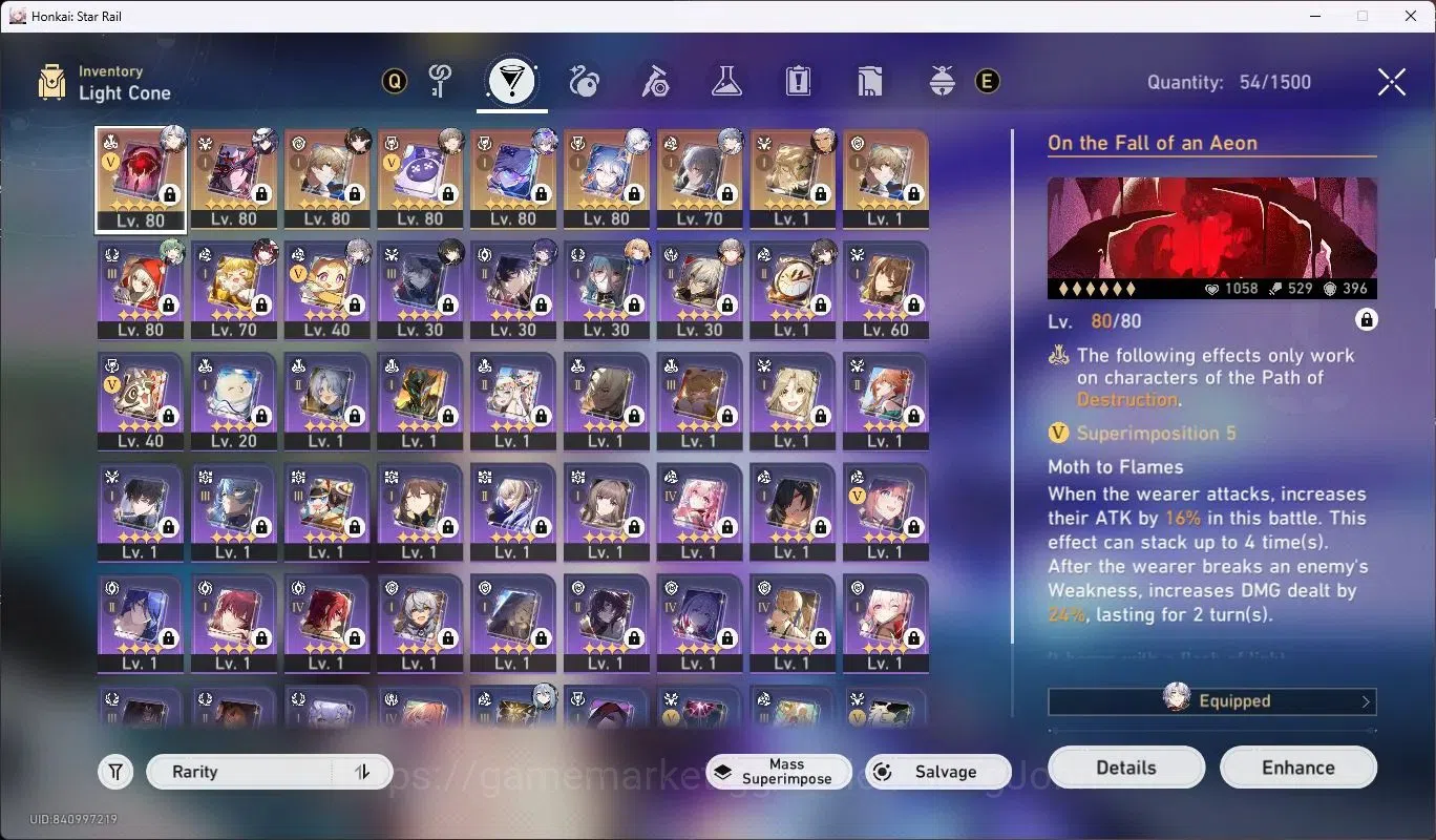 Honkai Star Rail Accounts ASIA|TL 66|11 Limited [SilverWolfE2,Yao Guang,Ashv image 11