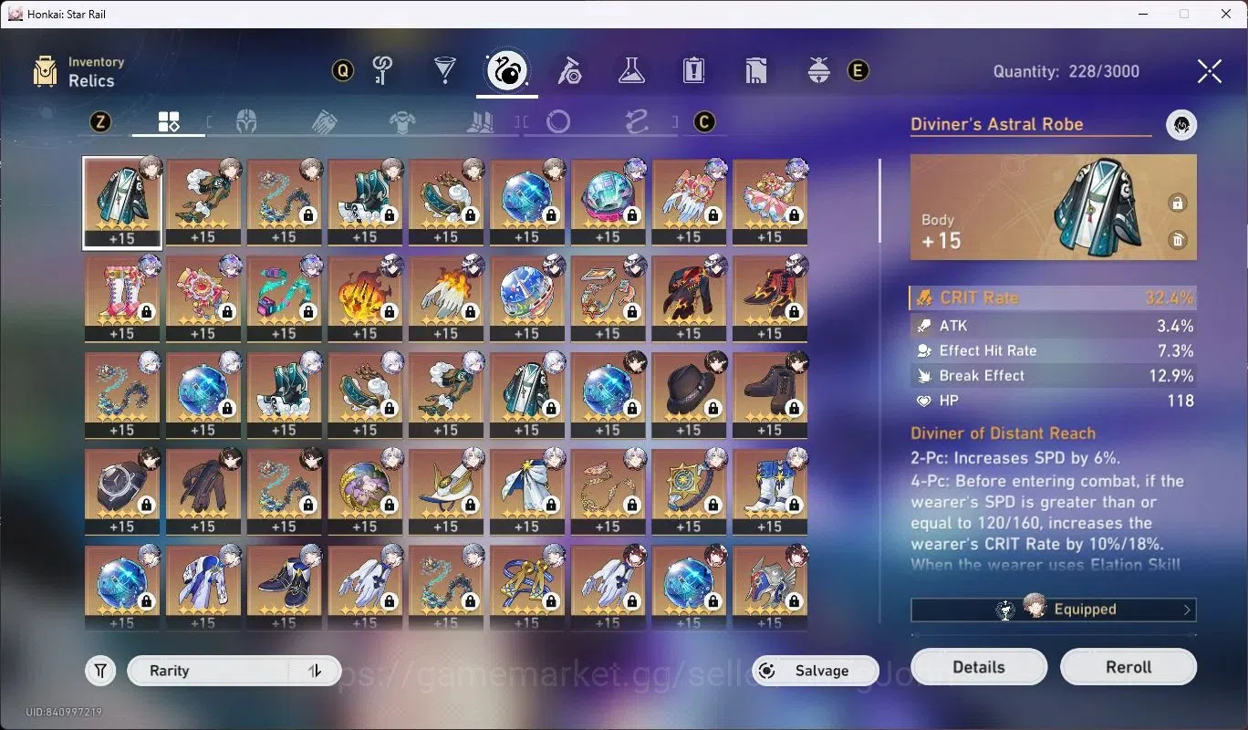 Honkai Star Rail Accounts ASIA|TL 66|11 Limited [SilverWolfE2,Yao Guang,Ashv image 12