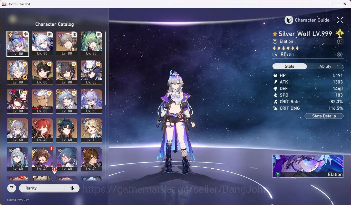 Honkai Star Rail Accounts ASIA|TL 66|11 Limited [SilverWolfE2,Yao Guang,Ashv image 2
