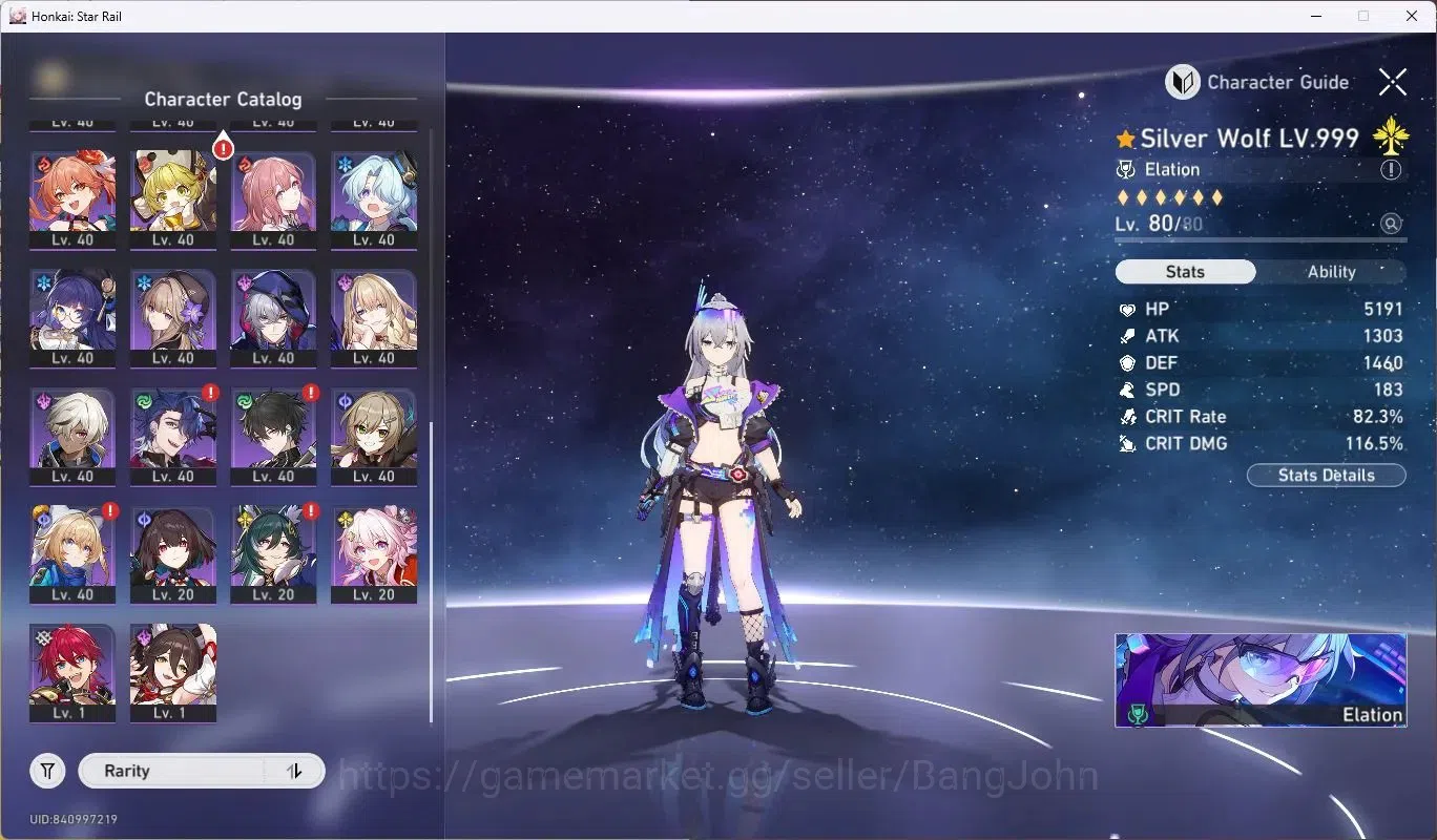 Honkai Star Rail Accounts ASIA|TL 66|11 Limited [SilverWolfE2,Yao Guang,Ashv image 3