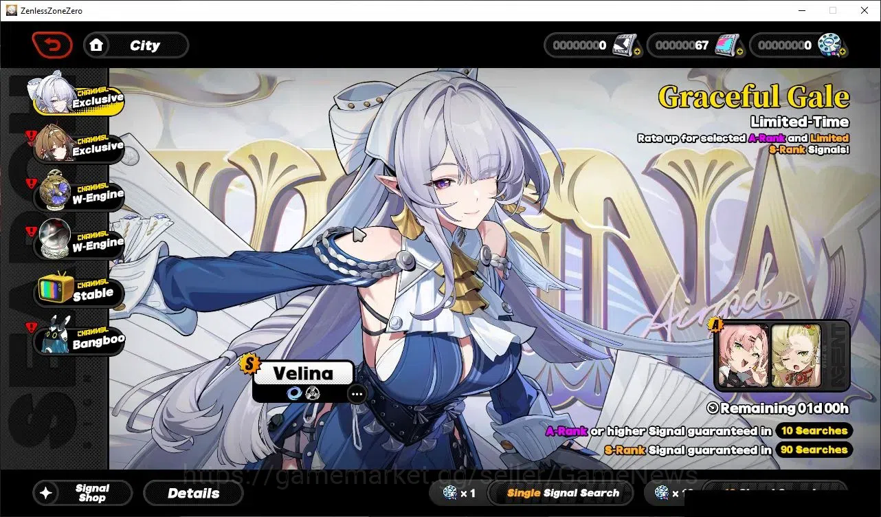 Zenless Zone Zero Accounts Starter ASIA|IK 30|1 Limited [Ye Shunguang] +1Standard (Grace)|1S Bangboo|MC Belle|Take 14