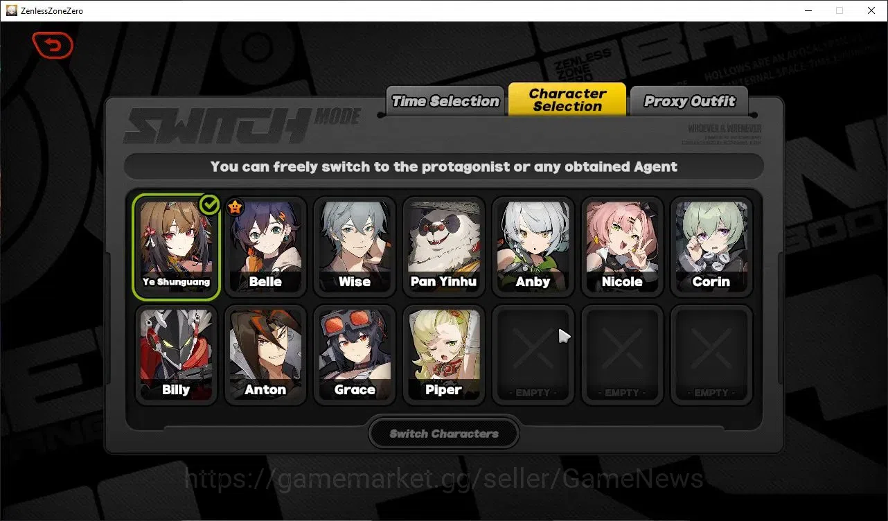 Zenless Zone Zero Accounts Starter ASIA|IK 30|1 Limited [Ye Shunguang] +1Standard (Grace)|1S Bangboo|MC Belle|Take 2