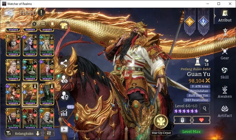 Watcher of Realms Accounts GLOBAL 60x|16M Power|15 Lord[LadyAlexA2,OrenA1,Pra image 18