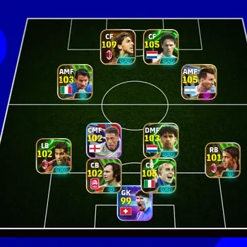 eFootball Accounts Legends & Iconic Players EFOOTBALL COLLECTIVE 3195+ | LEGEND Z IBRAHIMOVIC, A DEL PIERO,MESSI YOUNG,F