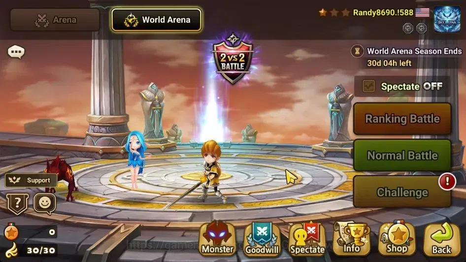Summoners War: Sky Arena Accounts Starter GLOBAL|Lv 25|Fresh Starter|46 TSP + 19 LDSP + 1488 US + 8 MS |1 8