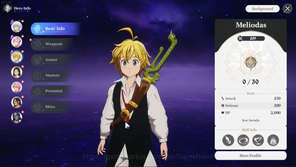 The Seven Deadly Sins: Origin Accounts [EU] Fresh Starter Lv 2 | 2 SSR | Meliodas, Guila, image 13