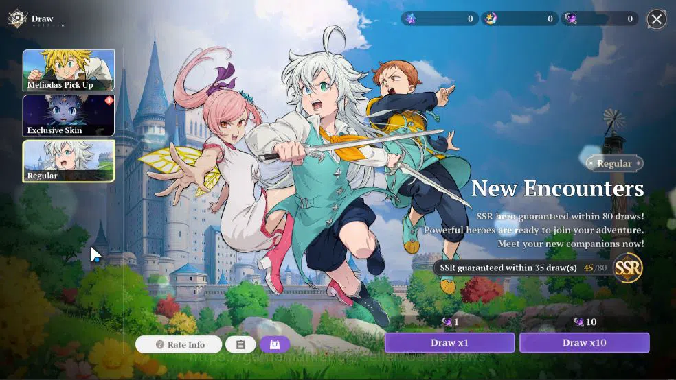 The Seven Deadly Sins: Origin Accounts [EU] Fresh Starter Lv 2 | 2 SSR | Meliodas, Guila, image 5