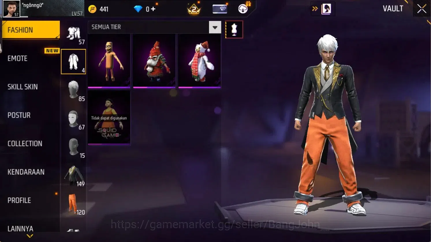 Free Fire Accounts Indonesia | Vault 149 | 2 Evo weapon skins Lv.2, 1 image 4